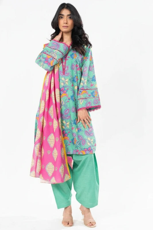 Al Karam Printed Khaddar 3PC ALKaram