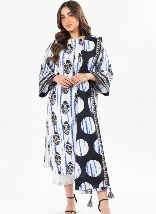 Khaddar Unstitched in Multi by Alkaram Studio