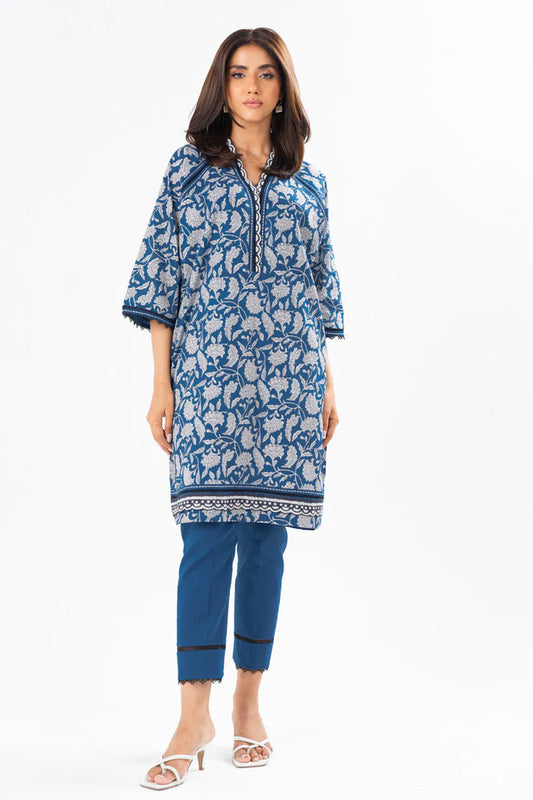Alkaram Light Indigo Khaddar Suit (3 Pcs)